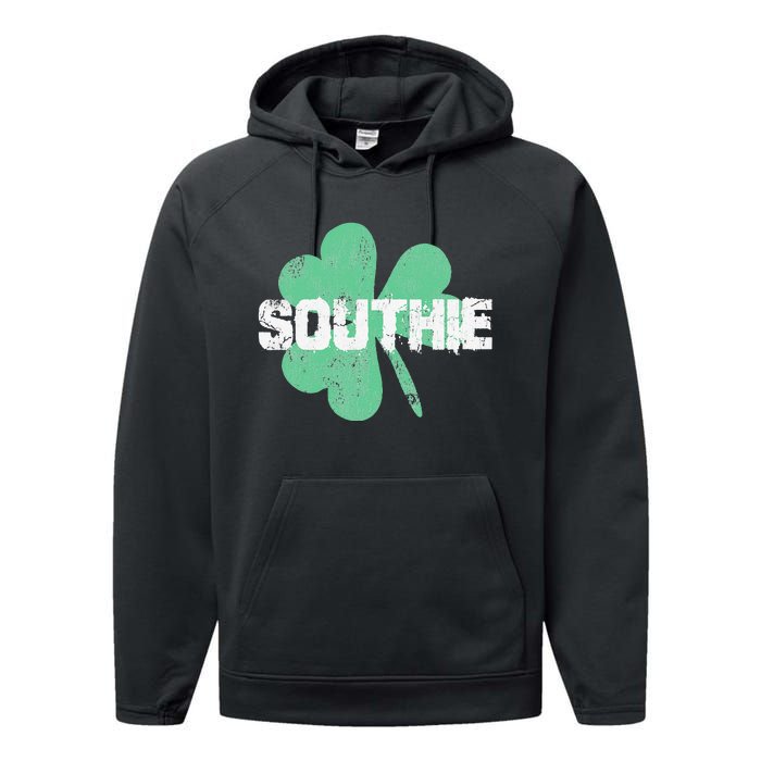 Southie Boston Irish Saint Patrick's Day Performance Fleece Hoodie