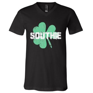 Southie Boston Irish Saint Patrick's Day V-Neck T-Shirt