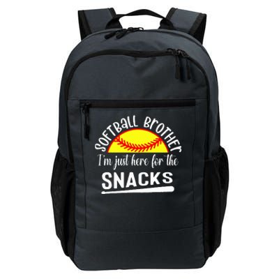 Softball Brother IM Just Here For The Snacks Daily Commute Backpack