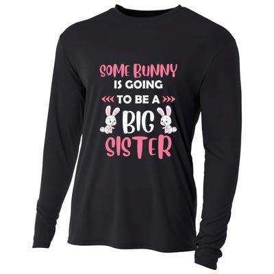 Some Bunny Is Going To Be A Big Sister Family Matching Easter Day Cooling Performance Long Sleeve Crew