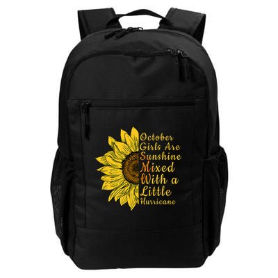 Sunflower Born In October Birthday Gift For Women Backpack