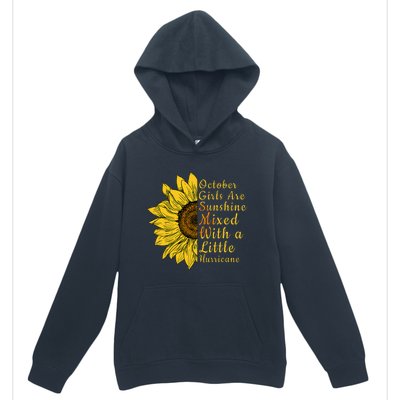 Sunflower Born In October Birthday Gift For Women Urban Pullover Hoodie