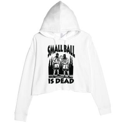 Small Ball Is Dead Crop Fleece Hoodie