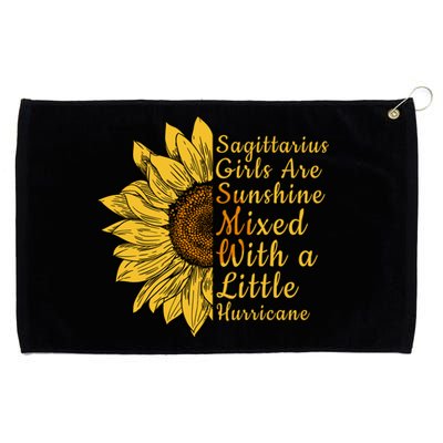 Sagittarius Birthday In December Sunflower Funny Cool Gift Grommeted Golf Towel