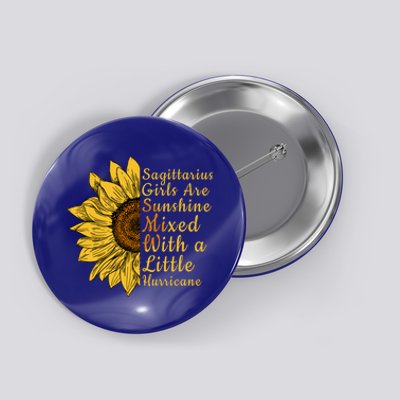 Sagittarius Birthday In December Sunflower Funny Cool Gift Button