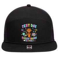 Spru Bruh Its Test Day You Got This Runki Toy 7 Panel Mesh Trucker Snapback Hat