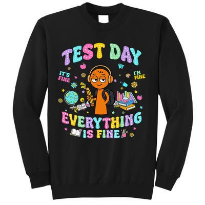 Spru Bruh Its Test Day You Got This Runki Toy Sweatshirt