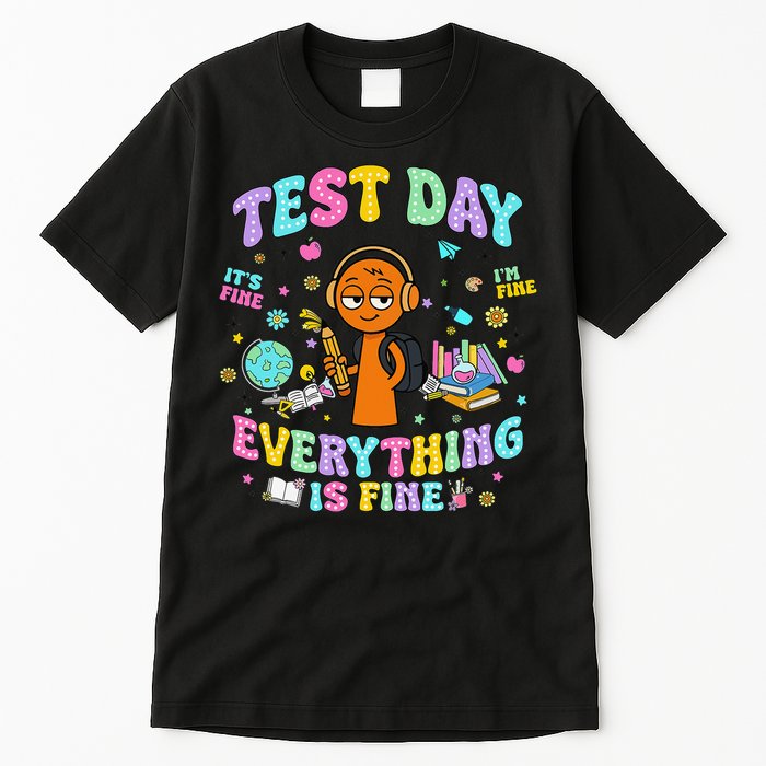 Spru Bruh Its Test Day You Got This Runki Toy Tall T-Shirt