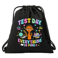 Spru Bruh Its Test Day You Got This Runki Toy Drawstring Bag