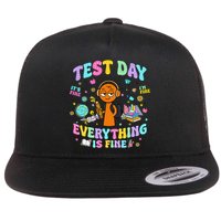 Spru Bruh Its Test Day You Got This Runki Toy Flat Bill Trucker Hat