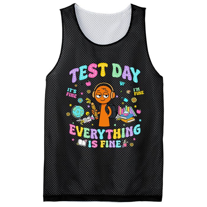 Spru Bruh Its Test Day You Got This Runki Toy Mesh Reversible Basketball Jersey Tank