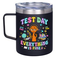 Spru Bruh Its Test Day You Got This Runki Toy 12oz Stainless Steel Coffee Mug
