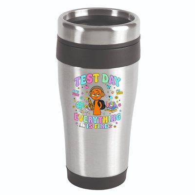 Spru Bruh Its Test Day You Got This Runki Toy 16oz Travel Tumbler