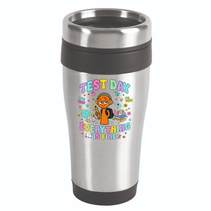 Spru Bruh Its Test Day You Got This Runki Toy 16oz Travel Tumbler