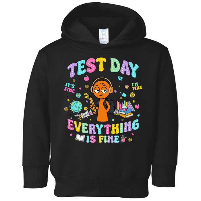 Spru Bruh Its Test Day You Got This Runki Toy Toddler Hoodie
