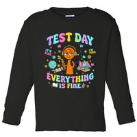 Spru Bruh Its Test Day You Got This Runki Toy Toddler Long Sleeve Shirt