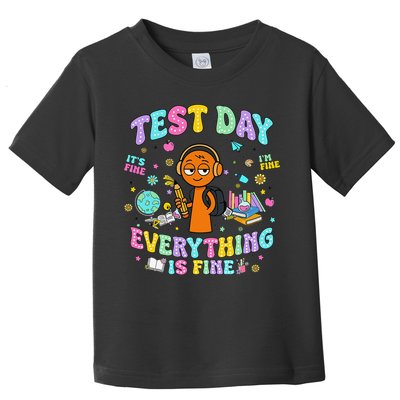 Spru Bruh Its Test Day You Got This Runki Toy Toddler T-Shirt