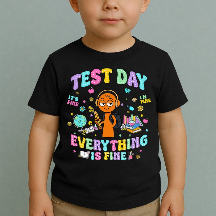 Spru Bruh Its Test Day You Got This Runki Toy Toddler T-Shirt