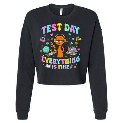 Spru Bruh Its Test Day You Got This Runki Toy Cropped Pullover Crew
