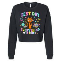 Spru Bruh Its Test Day You Got This Runki Toy Cropped Pullover Crew