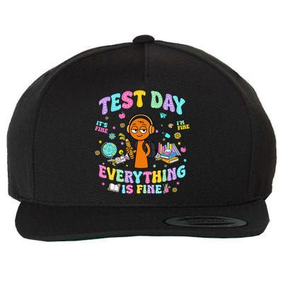 Spru Bruh Its Test Day You Got This Runki Toy Wool Snapback Cap