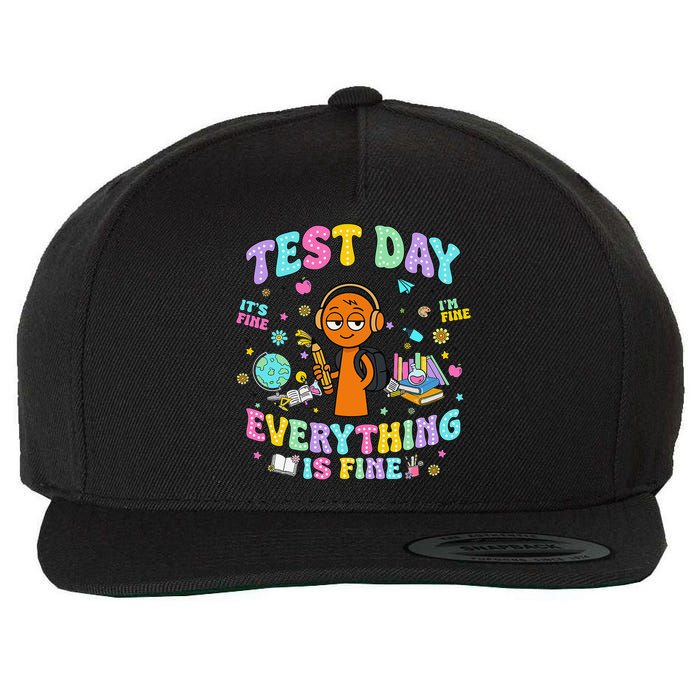 Spru Bruh Its Test Day You Got This Runki Toy Wool Snapback Cap