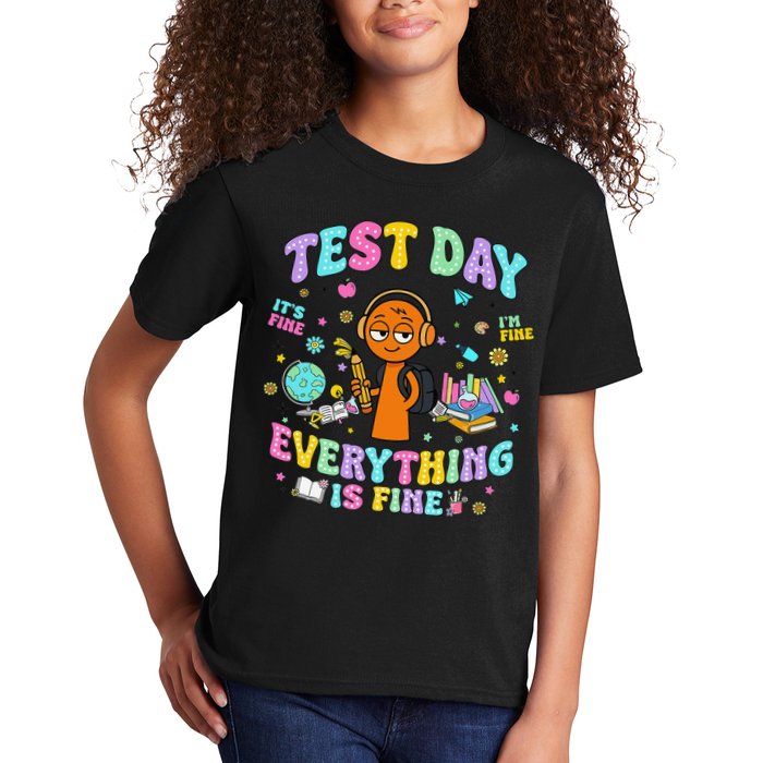 Spru Bruh Its Test Day You Got This Runki Toy Kids T-Shirt