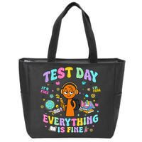 Spru Bruh Its Test Day You Got This Runki Toy Zip Tote Bag