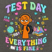 Spru Bruh Its Test Day You Got This Runki Toy Cotton Canvas Backpack
