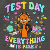Spru Bruh Its Test Day You Got This Runki Toy Vector Backpack