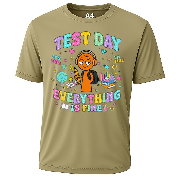 Spru Bruh Its Test Day You Got This Runki Toy Cooling Performance Crew T-Shirt