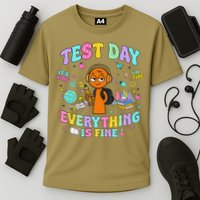 Spru Bruh Its Test Day You Got This Runki Toy Cooling Performance Crew T-Shirt