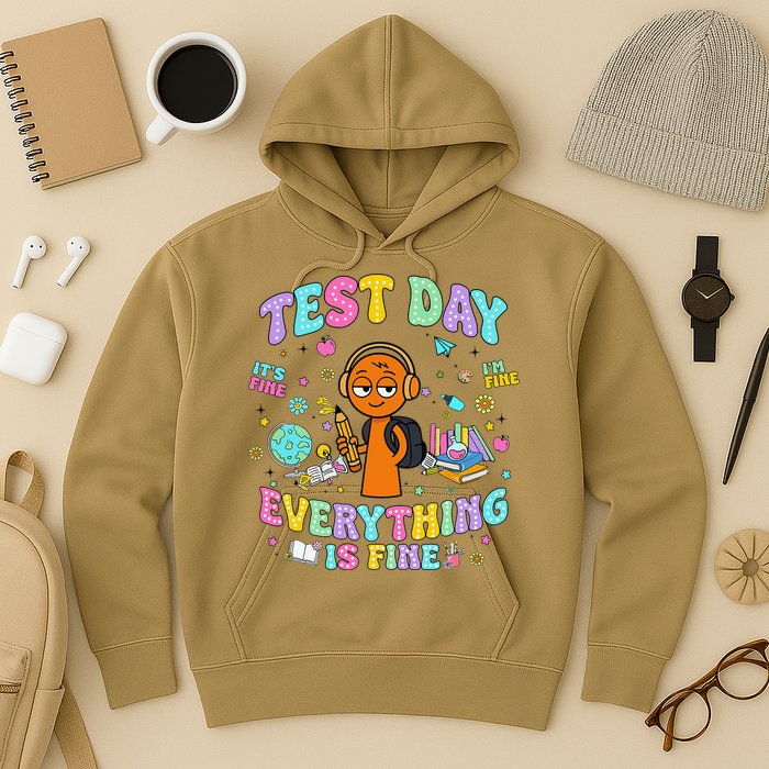 Spru Bruh Its Test Day You Got This Runki Toy Hoodie