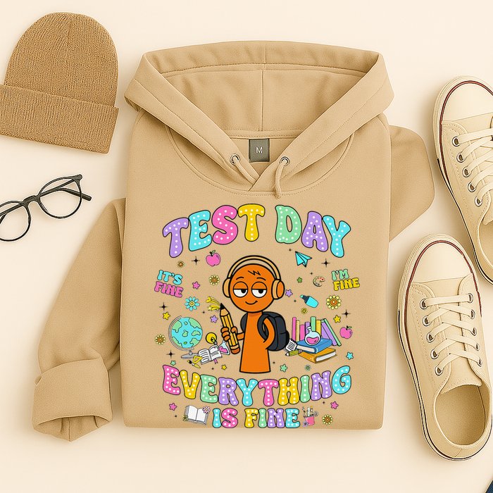 Spru Bruh Its Test Day You Got This Runki Toy Hoodie