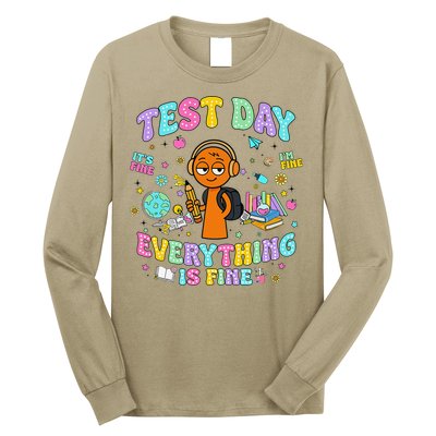 Spru Bruh Its Test Day You Got This Runki Toy Long Sleeve Shirt