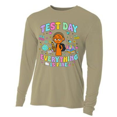 Spru Bruh Its Test Day You Got This Runki Toy Cooling Performance Long Sleeve Crew