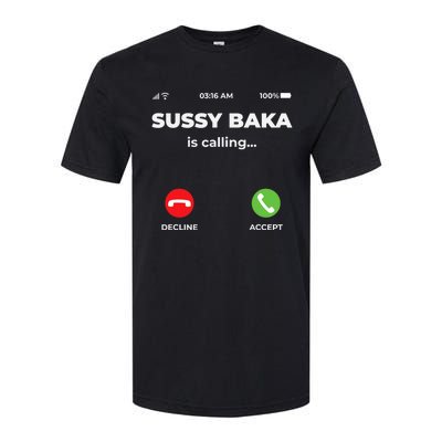 Sussy Baka Is Calling Funny Phone Meme Softstyle CVC T-Shirt