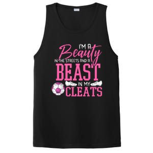 Soccer Beauty In The Street Beast In My Cleats Gift PosiCharge Competitor Tank