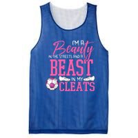 Soccer Beauty In The Street Beast In My Cleats Gift Mesh Reversible Basketball Jersey Tank