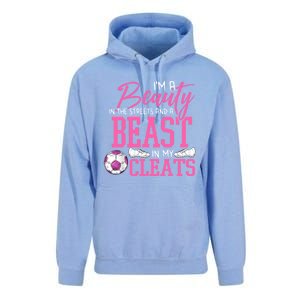 Soccer Beauty In The Street Beast In My Cleats Gift Unisex Surf Hoodie