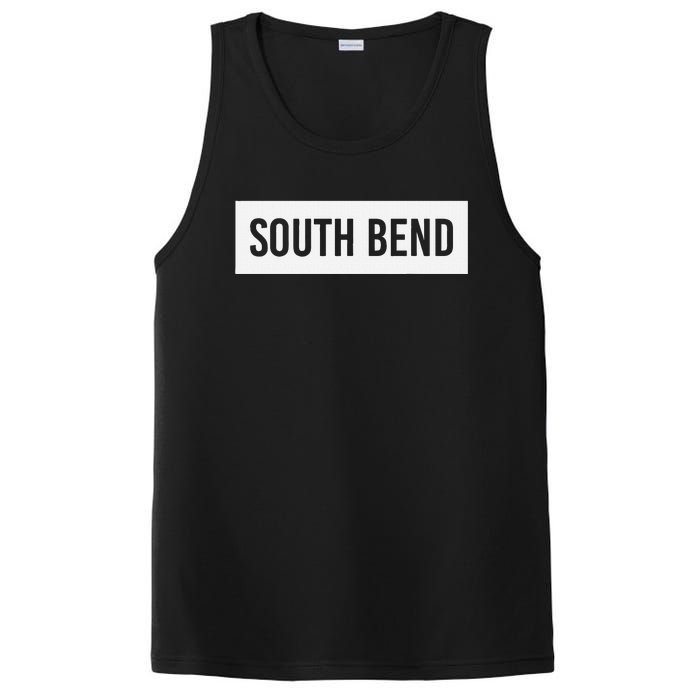 South Bend In Indiana Funny City Home Roots Usa Gift PosiCharge Competitor Tank