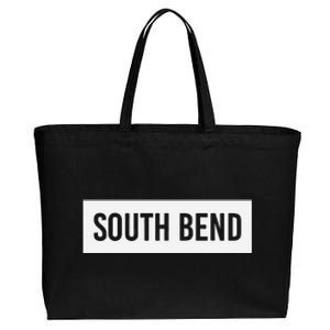 South Bend In Indiana Funny City Home Roots Usa Gift Cotton Canvas Jumbo Tote