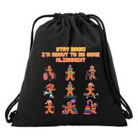 Stay Back Im About To Do Some Alignment Funny Chiropractor Drawstring Bag