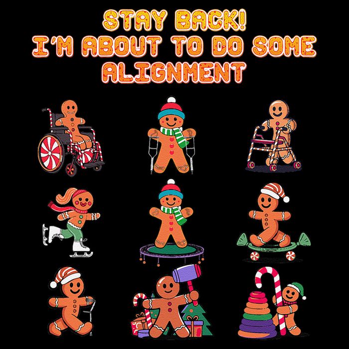Stay Back Im About To Do Some Alignment Funny Chiropractor Drawstring Bag