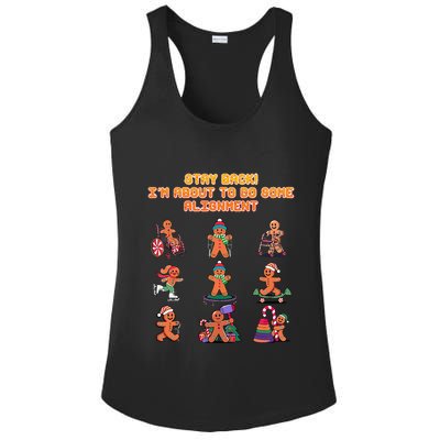 Stay Back Im About To Do Some Alignment Funny Chiropractor Ladies PosiCharge Competitor Racerback Tank