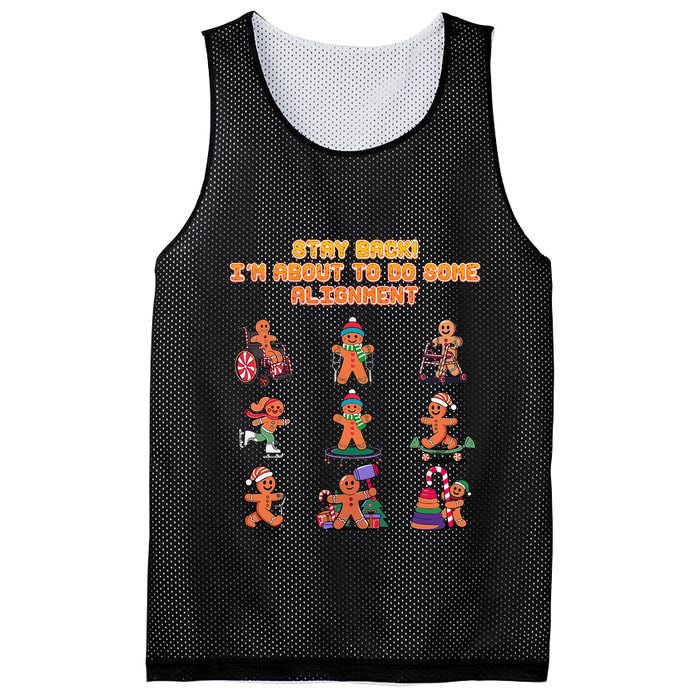 Stay Back Im About To Do Some Alignment Funny Chiropractor Mesh Reversible Basketball Jersey Tank