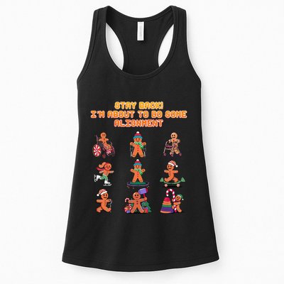 Stay Back Im About To Do Some Alignment Funny Chiropractor Womens Tank Top