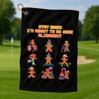 Stay Back Im About To Do Some Alignment Funny Chiropractor Golf Towel