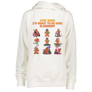 Stay Back Im About To Do Some Alignment Funny Chiropractor Womens Funnel Neck Pullover Hood