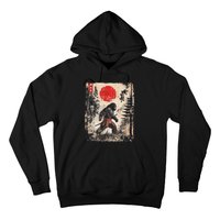 Samurai Bigfoot Japanese Vintage Graphic Ukiyo E Art Hoodie